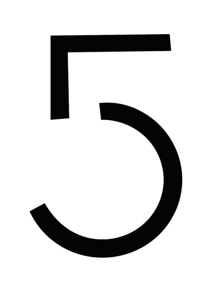 Black Number Five