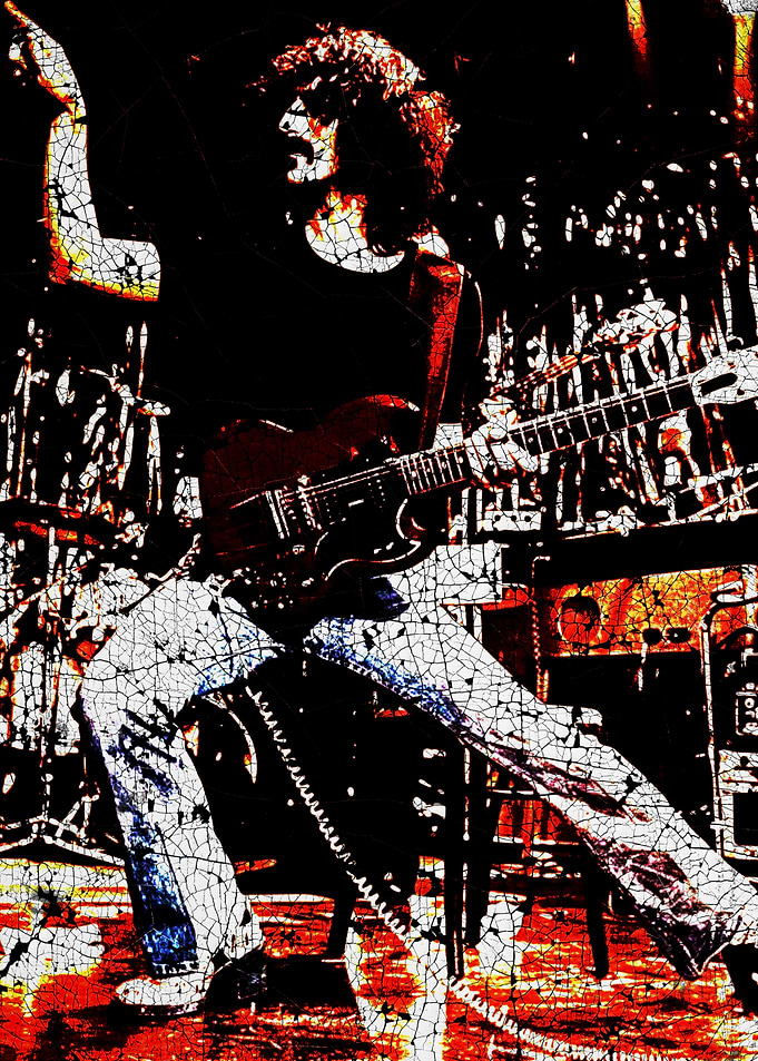 Rockstar Playing Guitar on Stage