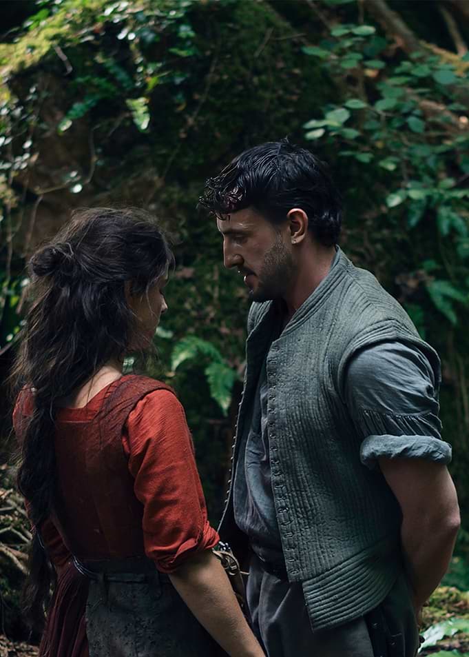 Couple in a forest setting