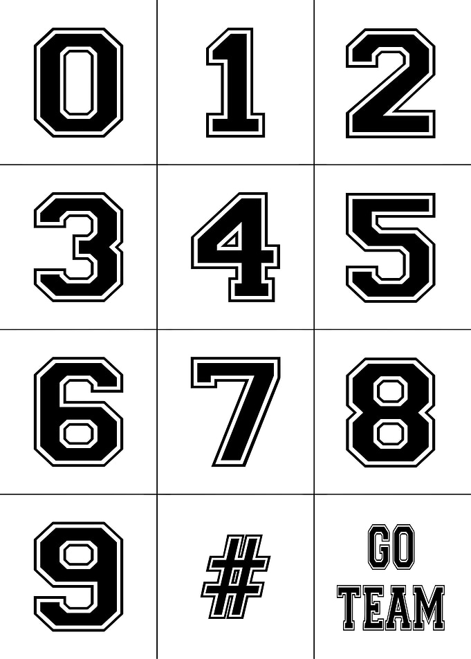 Numbers and Hashtag with Go Team Text