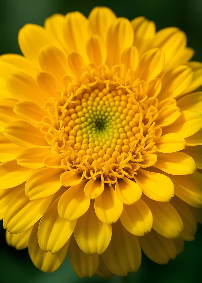Close-up of a Yellow Chrysanthemum