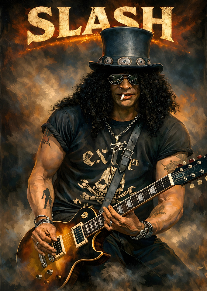 Slash Playing Guitar