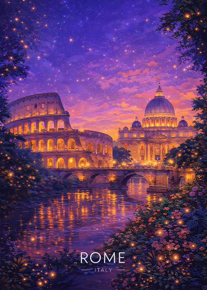 Magical Rome at Night