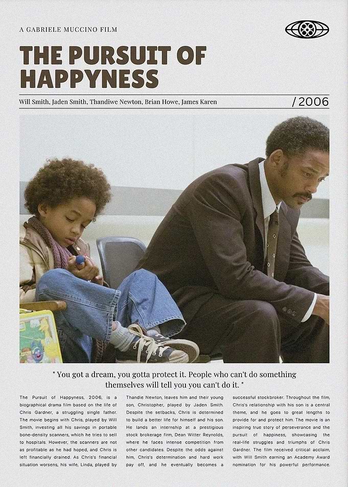 The Pursuit of Happyness Movie Poster