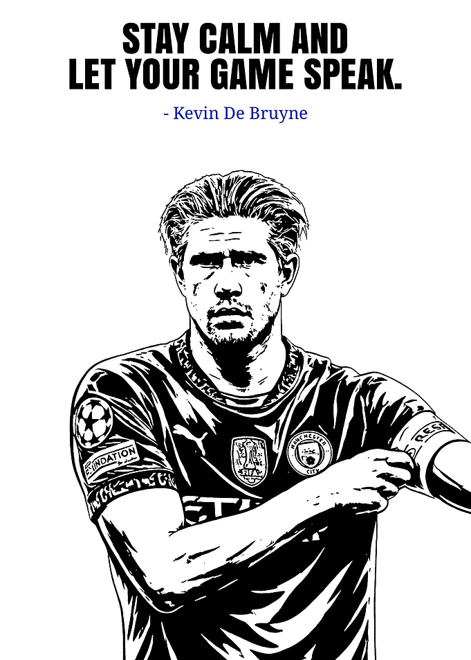 Kevin De Bruyne 'Stay Calm' Poster