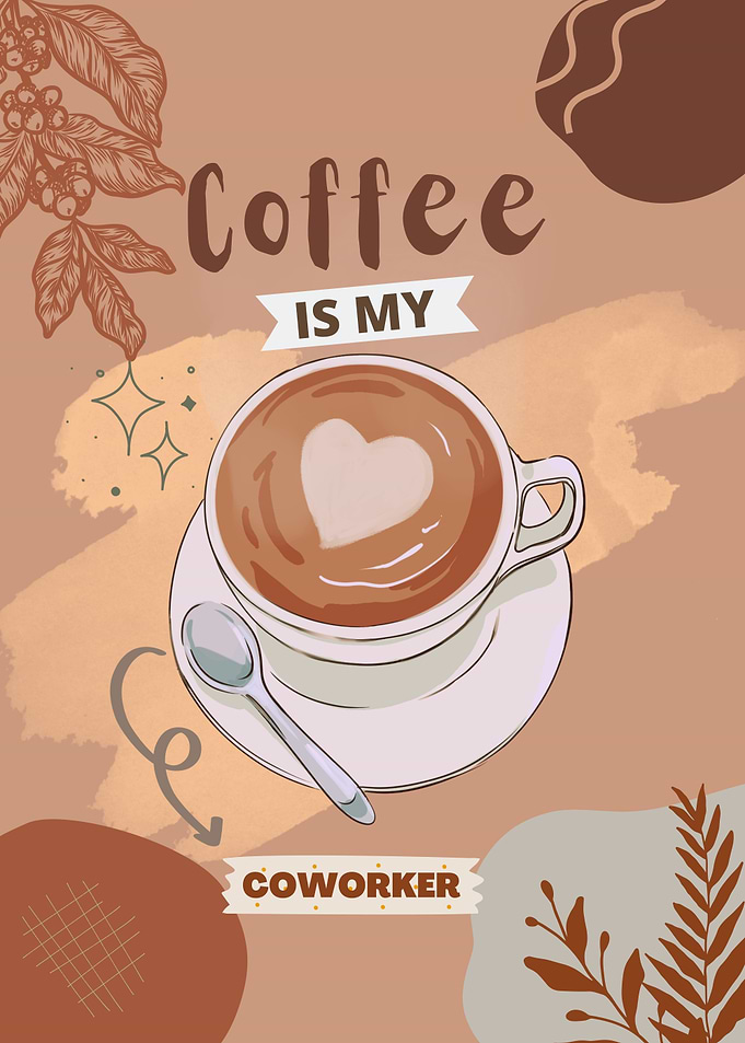 Coffee is my coworker text art