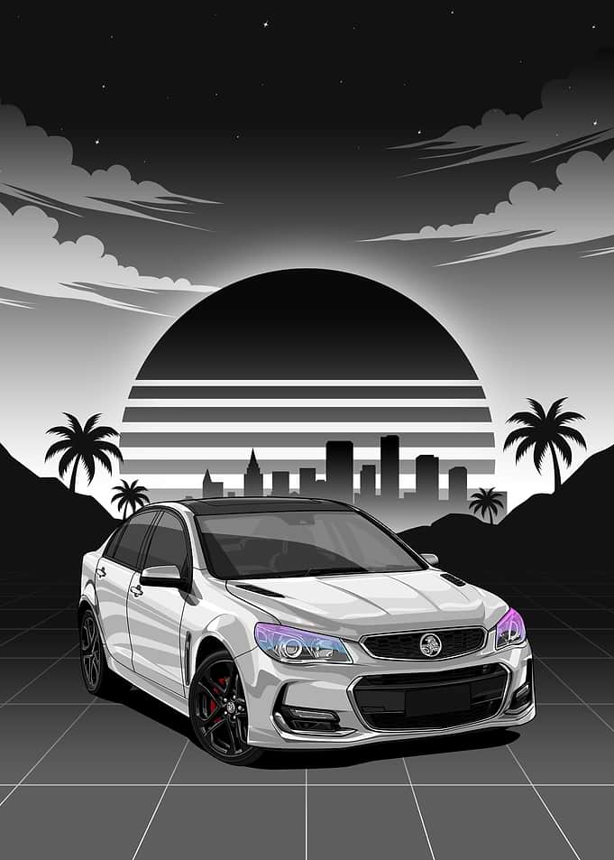 White Holden VFII Commodore 2016