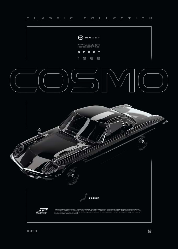 Mazda Cosmo Sport 1968 Black Series