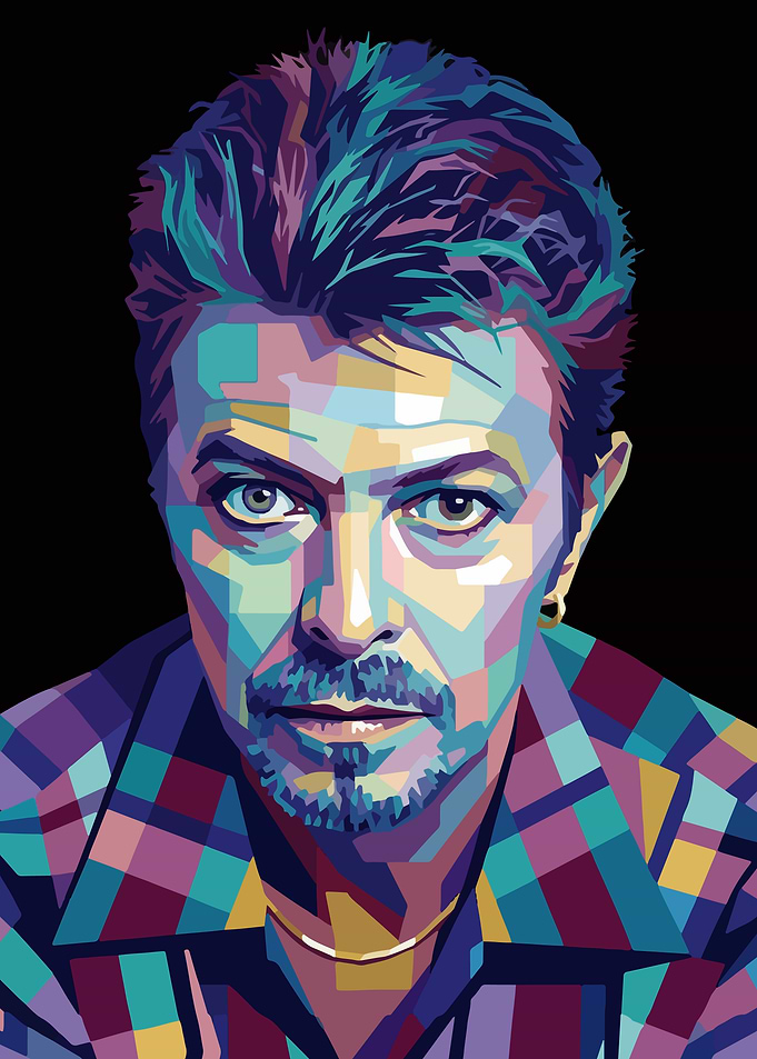 David Bowie Pop Art Portrait