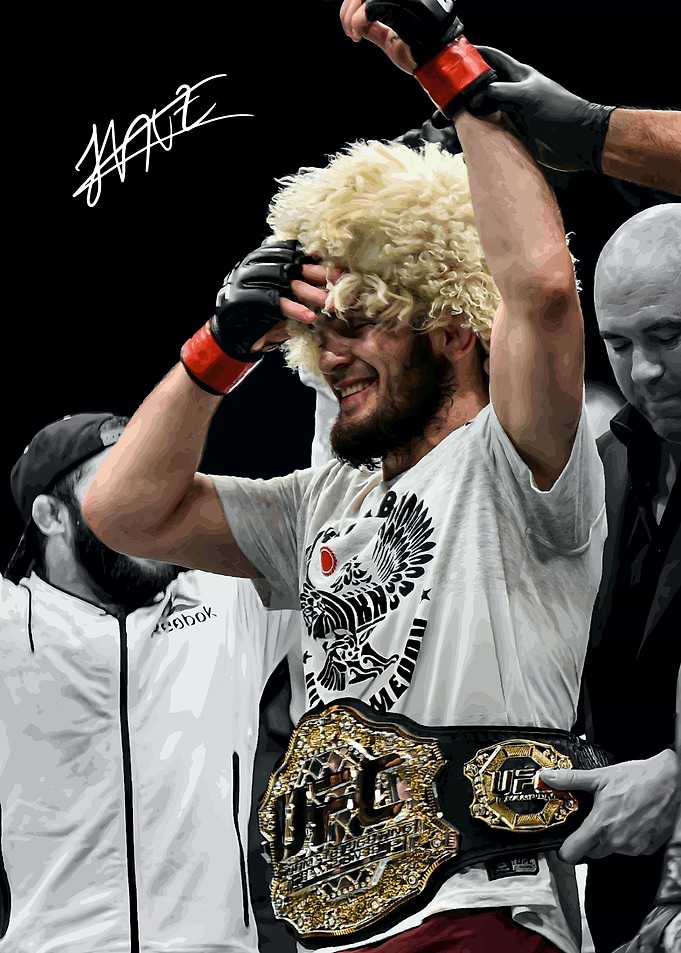 Khabib Nurmagomedov UFC Champion Celebration