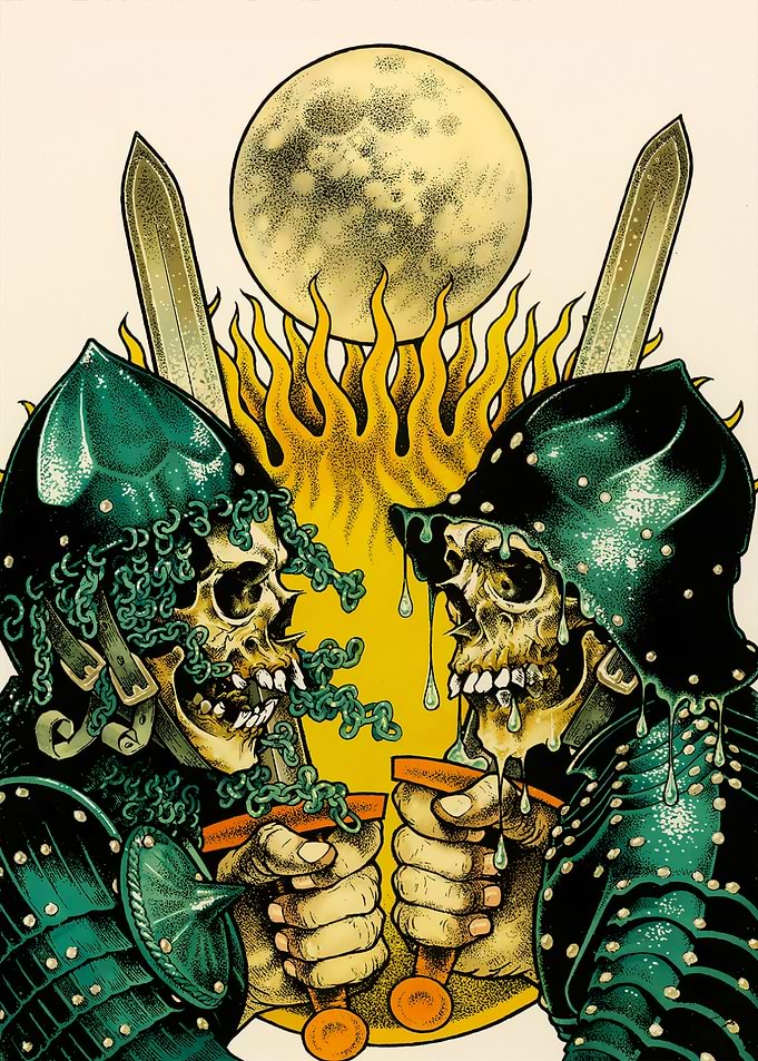 Skeletons in Armor with Swords