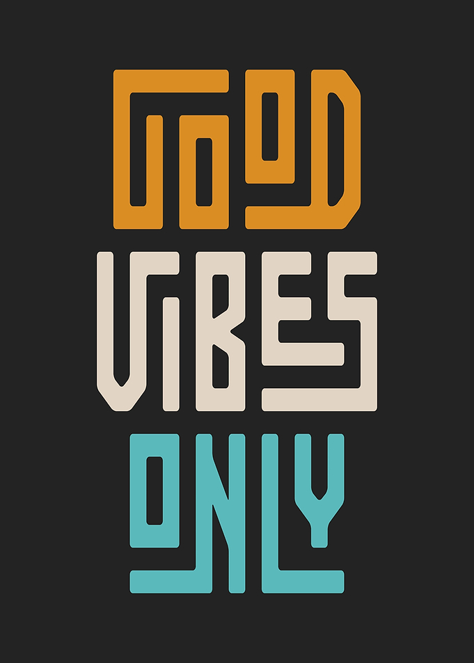 Good Vibes Only Text Art