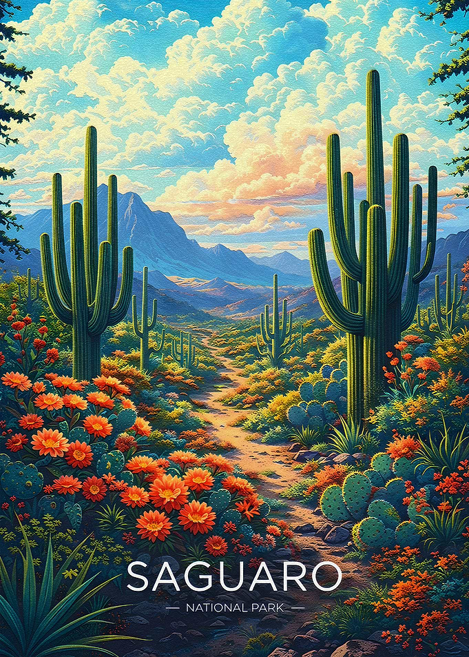 Saguaro National Park Vintage Poster
