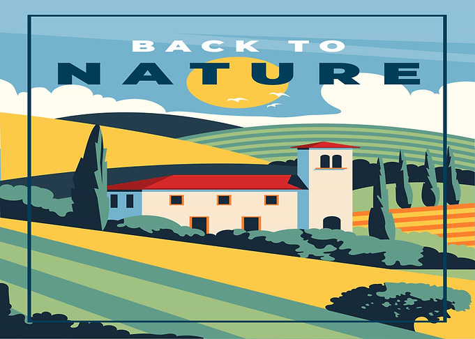 Back to Nature Tuscan Landscape