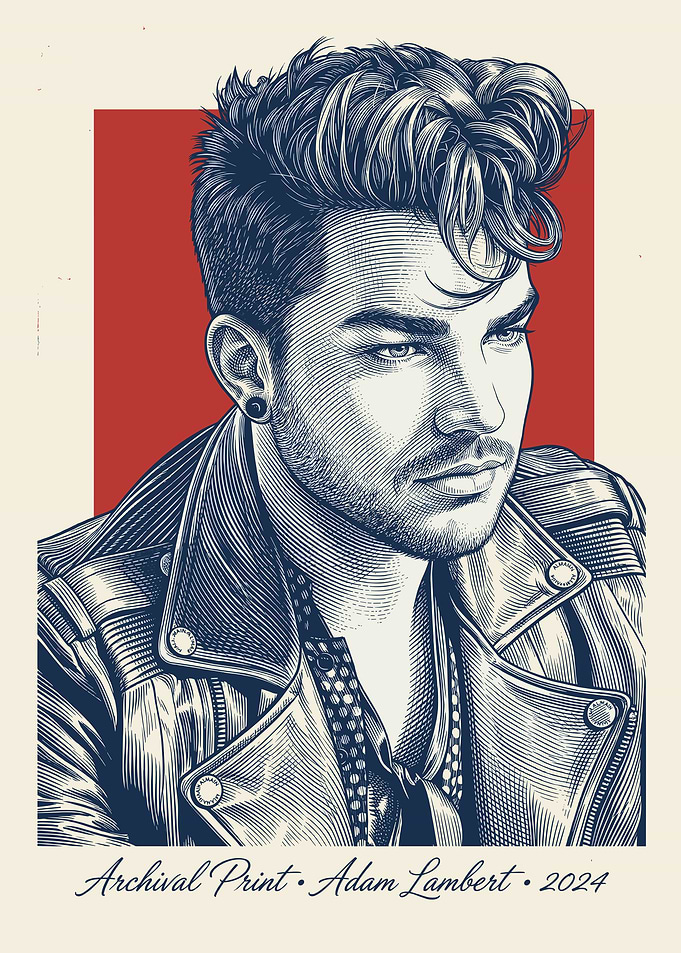 Adam Lambert Archival Print