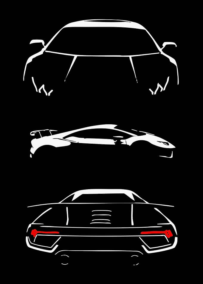 Sports Car Silhouettes