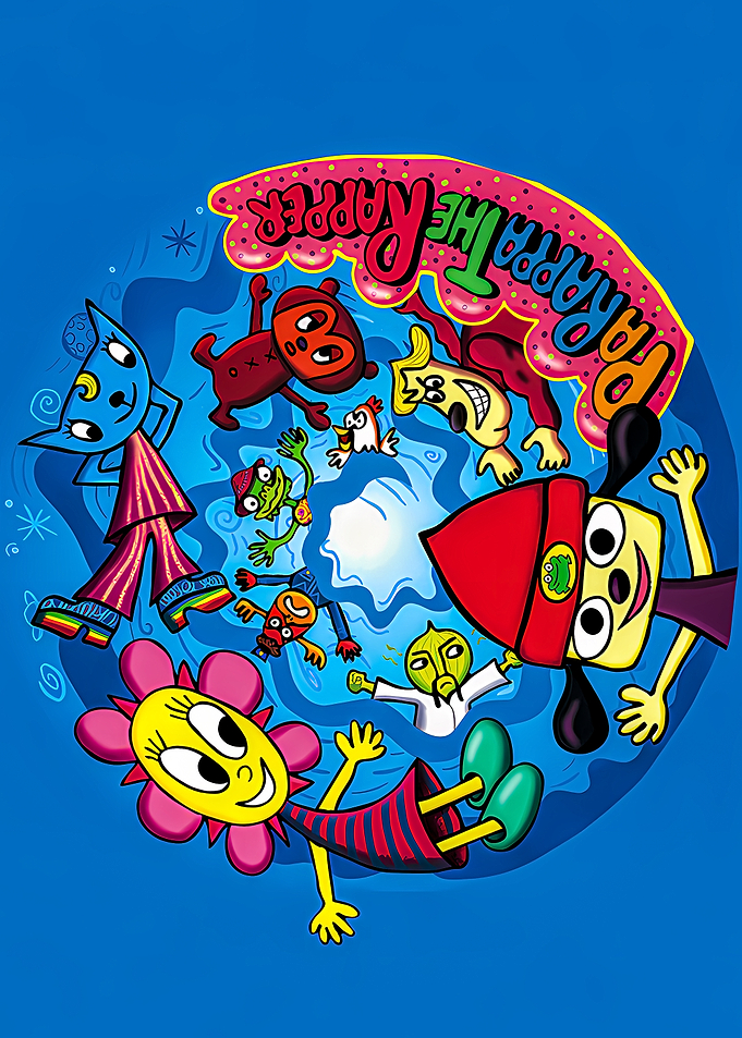Parappa the Rapper Characters in Circle