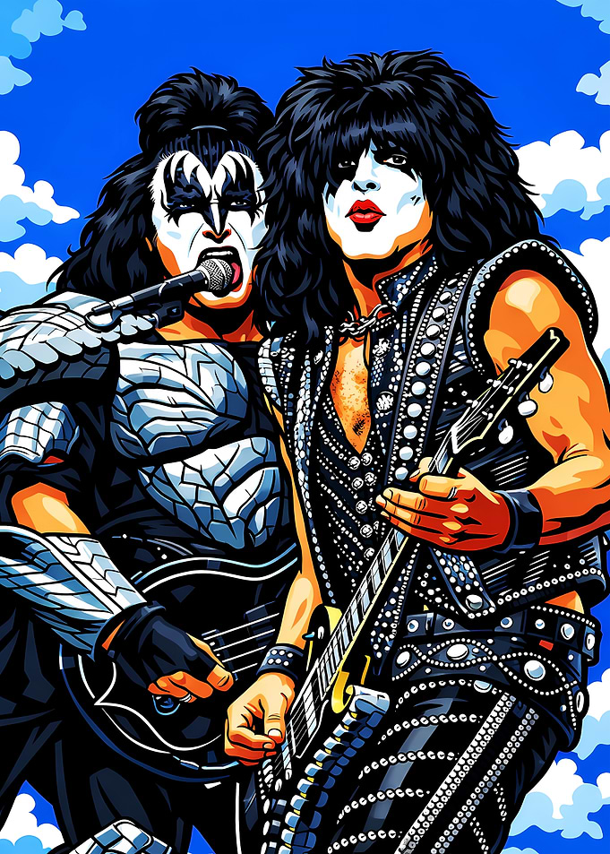 KISS Band Members in Concert