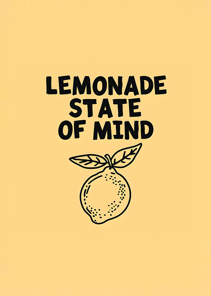 Lemonade State of Mind Yellow Kitchen Art