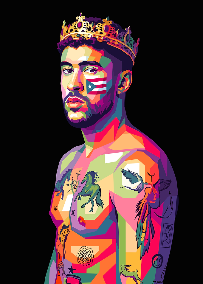 Bad Bunny Pop Art