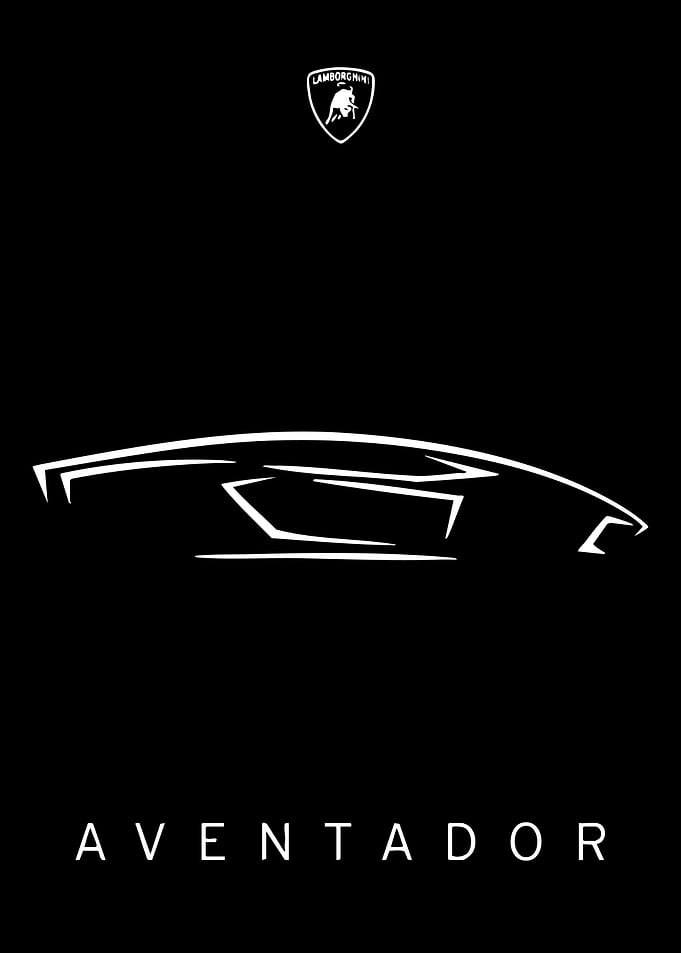 Lamborghini Aventador Outline