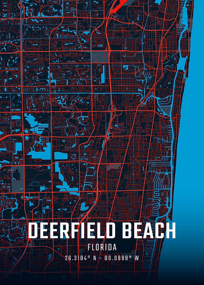 Deerfield Beach City Map