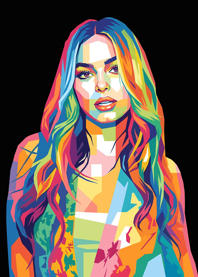 Addison Rae Pop Art