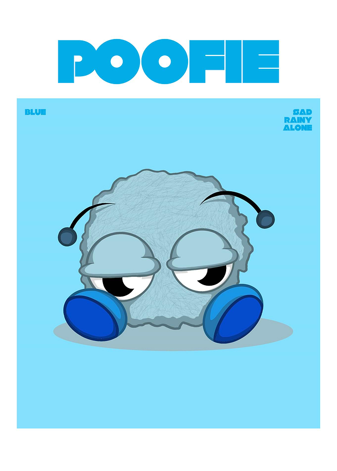 Blue Poofie