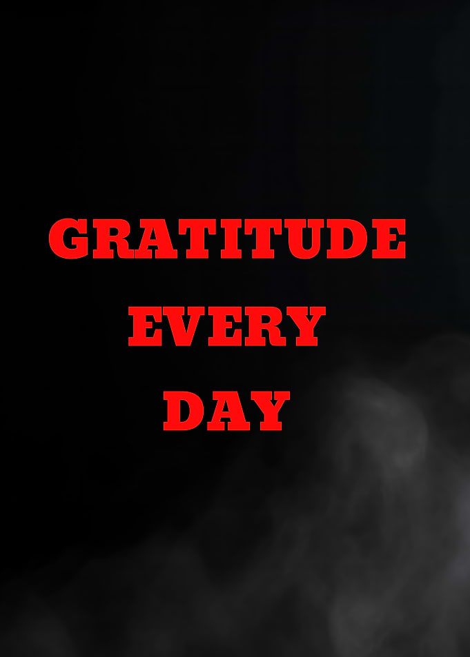Gratitude Every Day Text Art