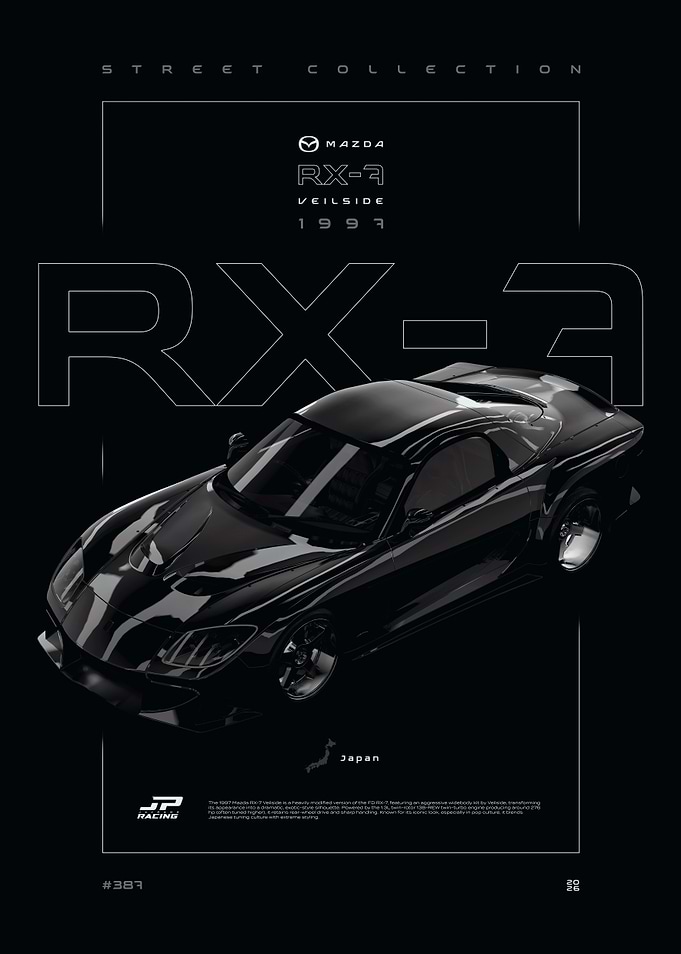 Mazda RX-7 Veilside 1997 Black Series
