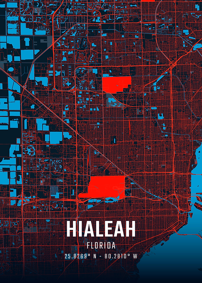 Hialeah City Map