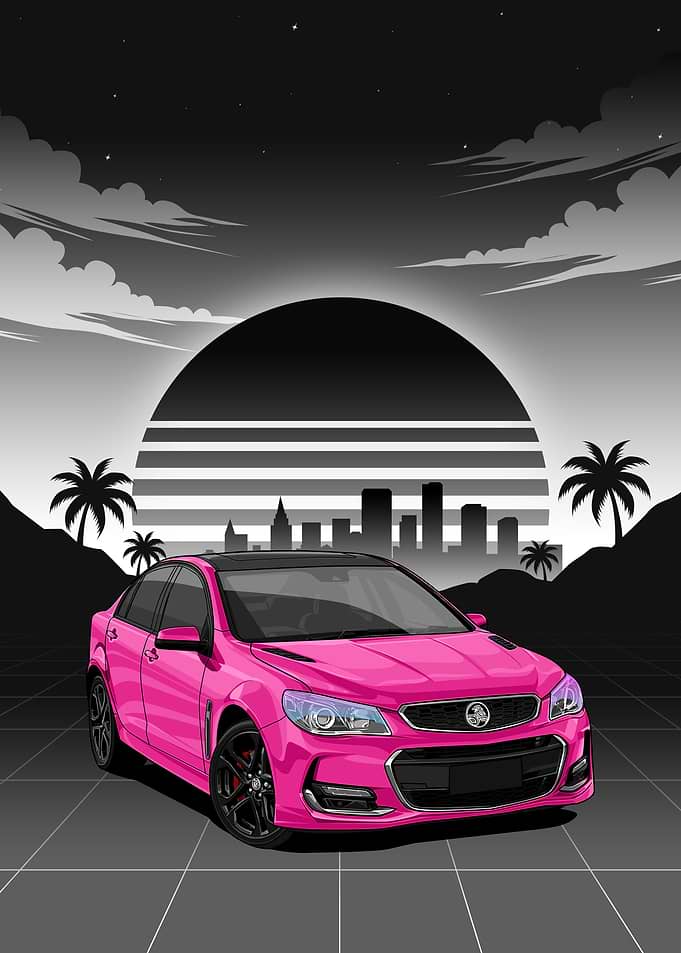 Pink Holden VFII Commodore 2016