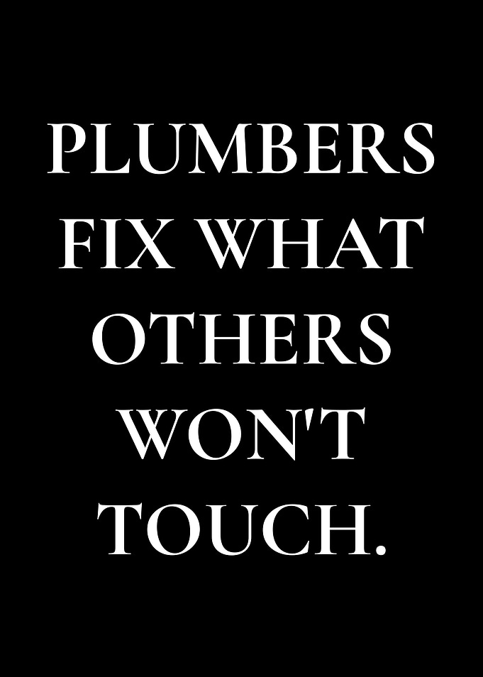Plumbers Fix What Others Won't Touch