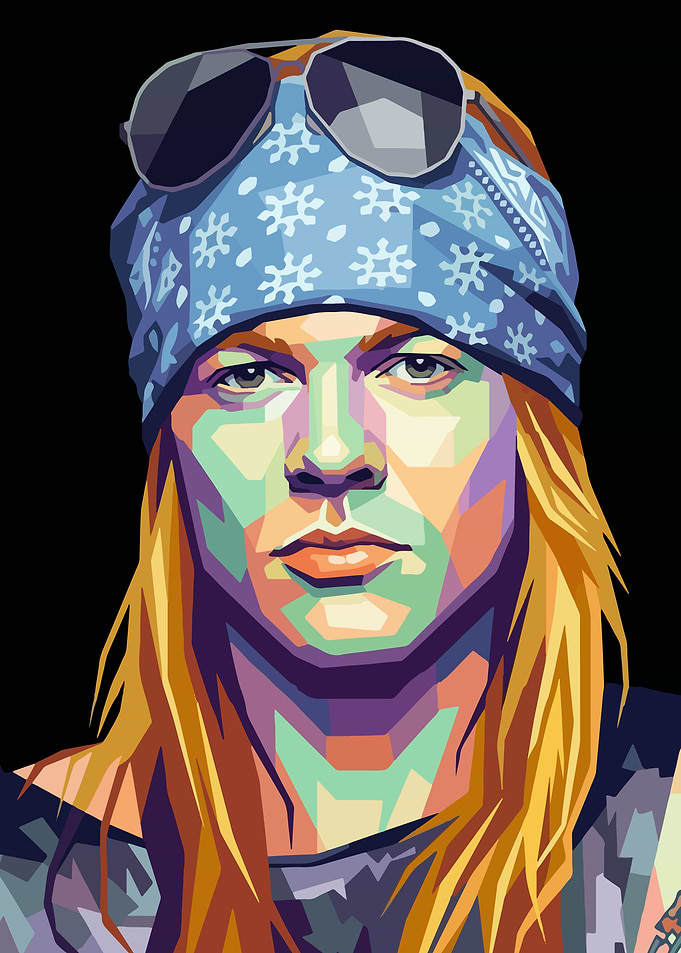 Axl Rose Pop Art Portrait