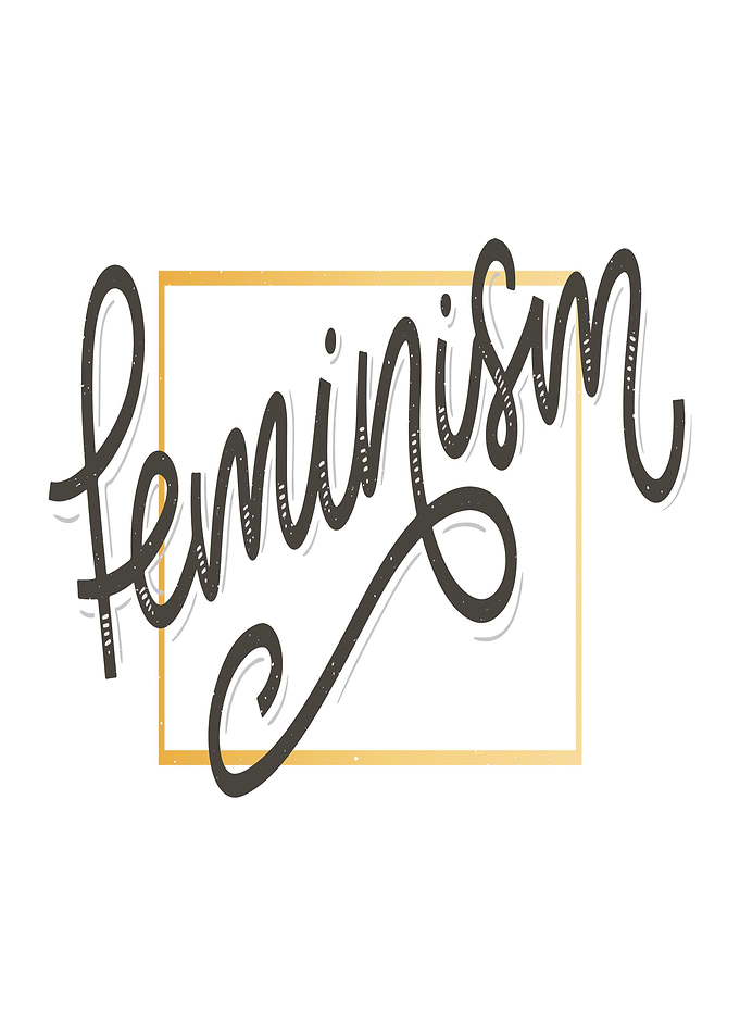 Feminism text art