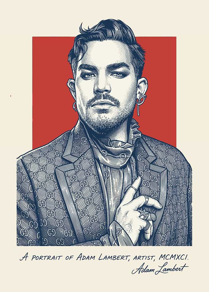 Portrait of Adam Lambert