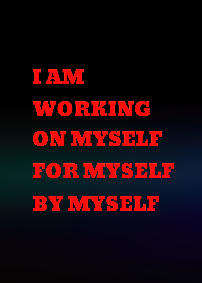 Inspirational Text on Dark Background