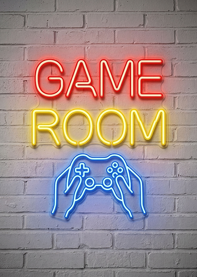 Neon Game Room Sign