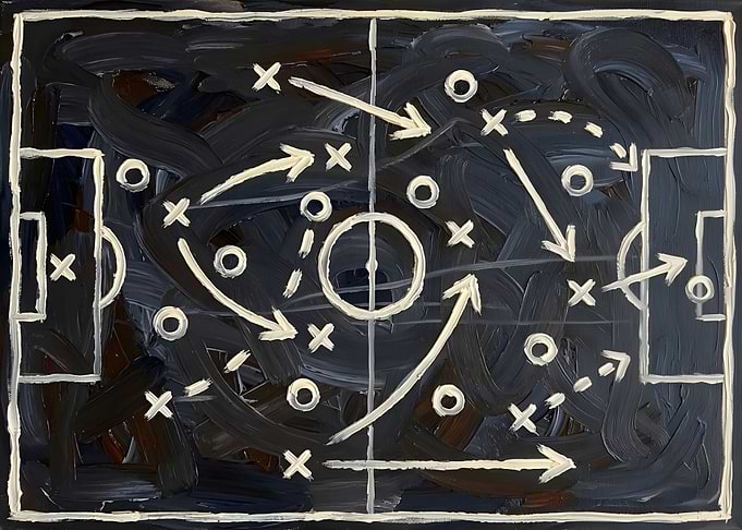 Soccer Strategy Painting