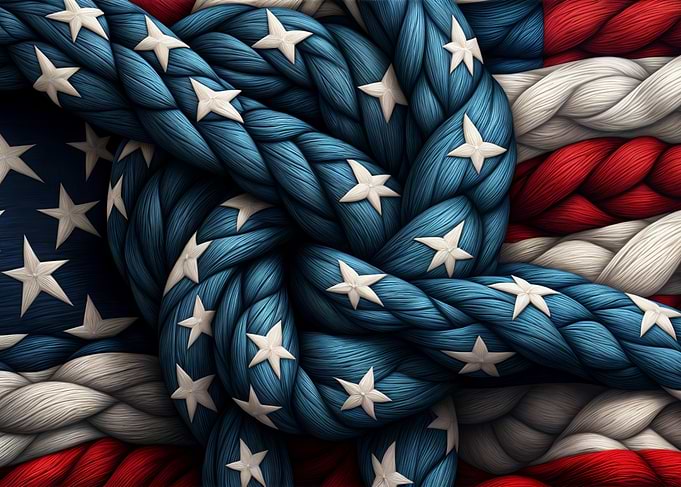 American Flag Knot