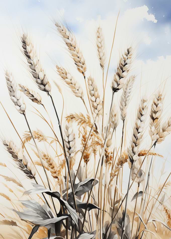 Botanical Wheat Field