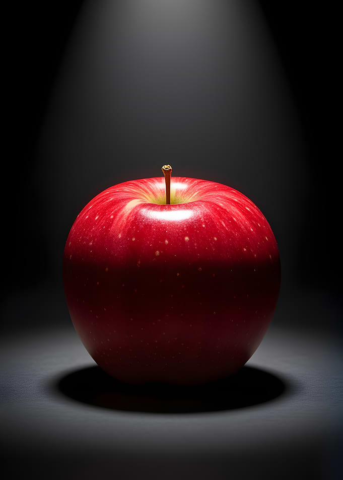 Red Apple in Spotlight