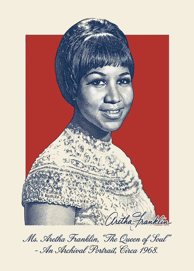 Aretha Franklin Archival Portrait