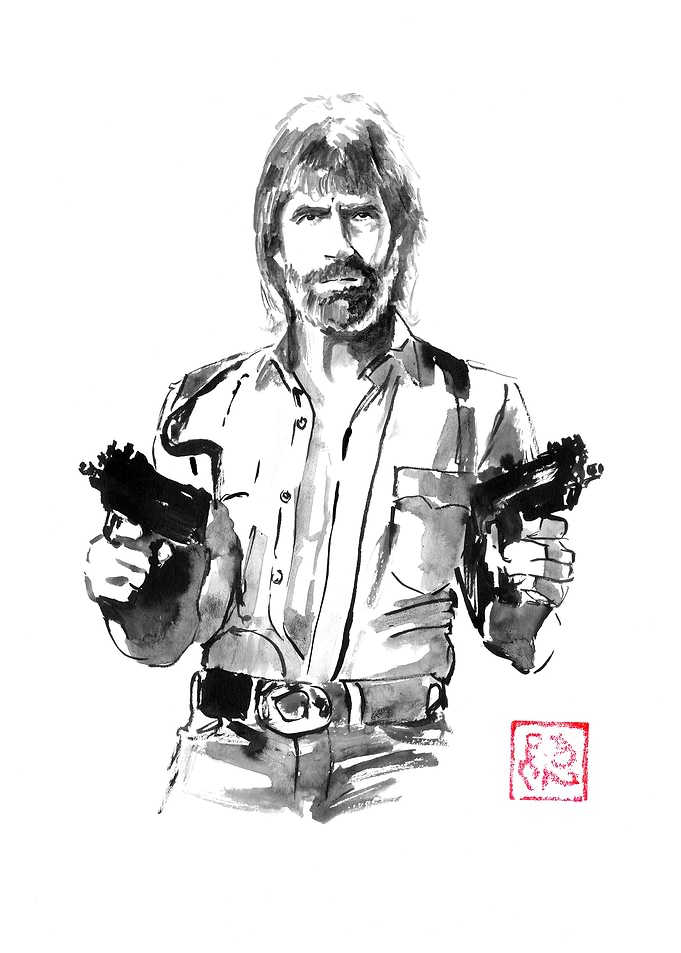 Chuck Norris with Guns