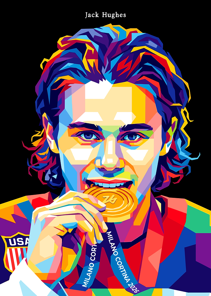 Jack Hughes Pop Art Portrait