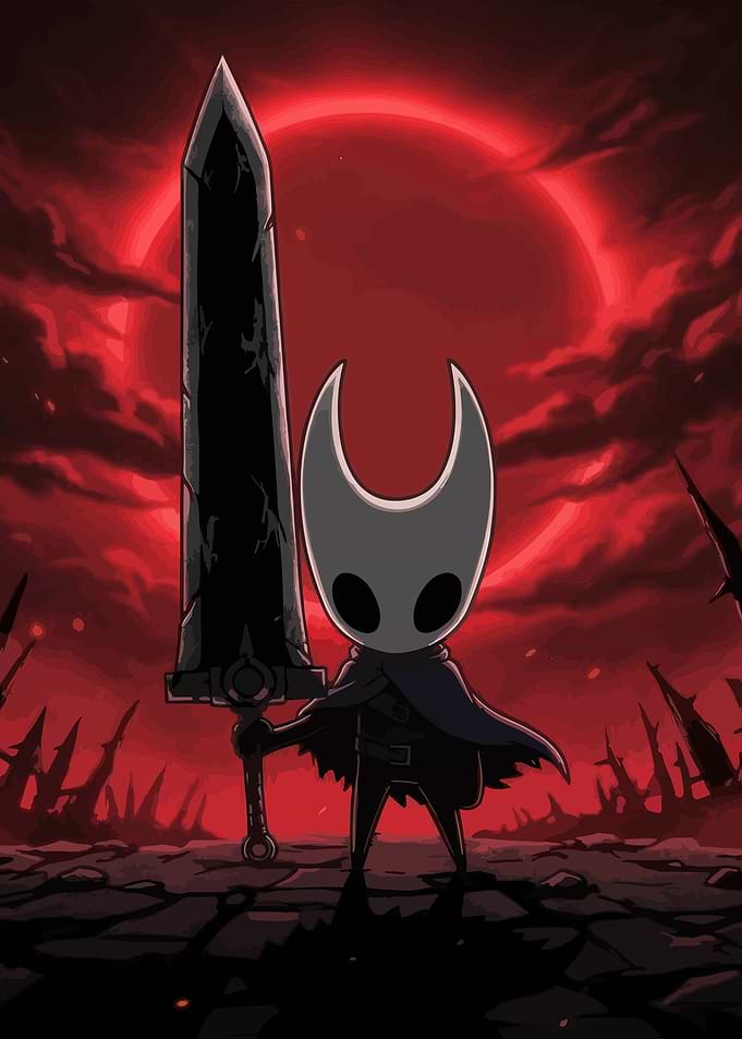 Hollow Knight Character with Greatsword