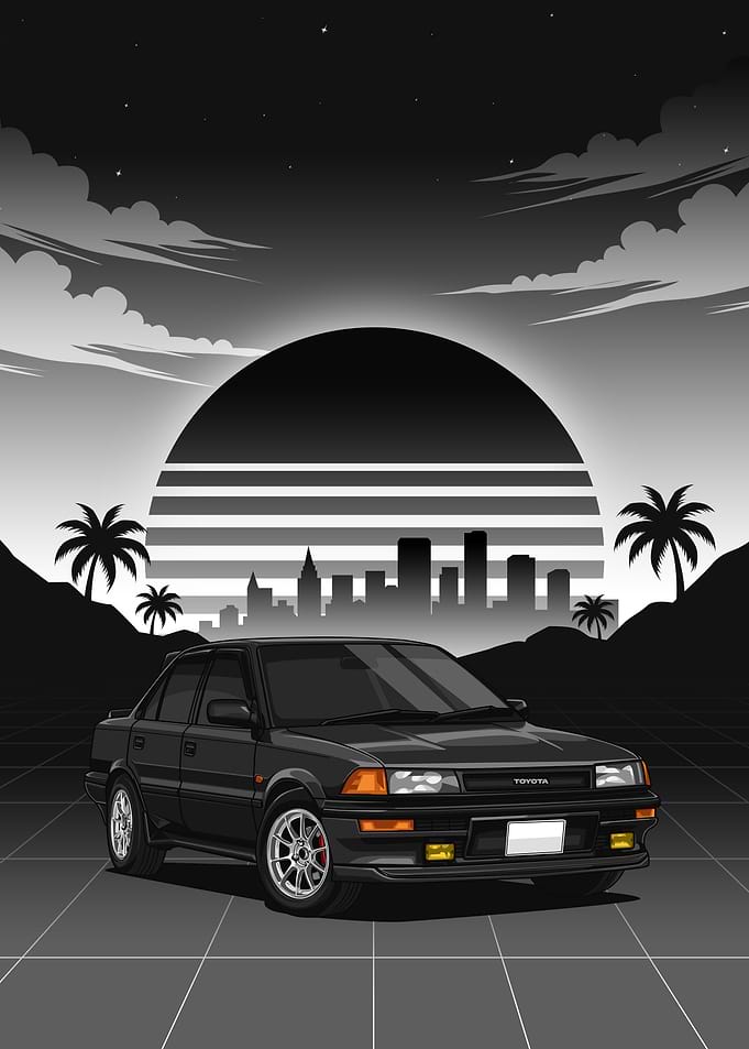 Black toyota corola