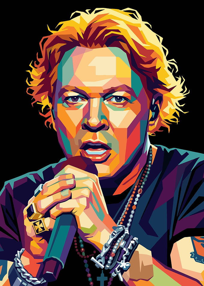 Axl Rose Pop Art Portrait