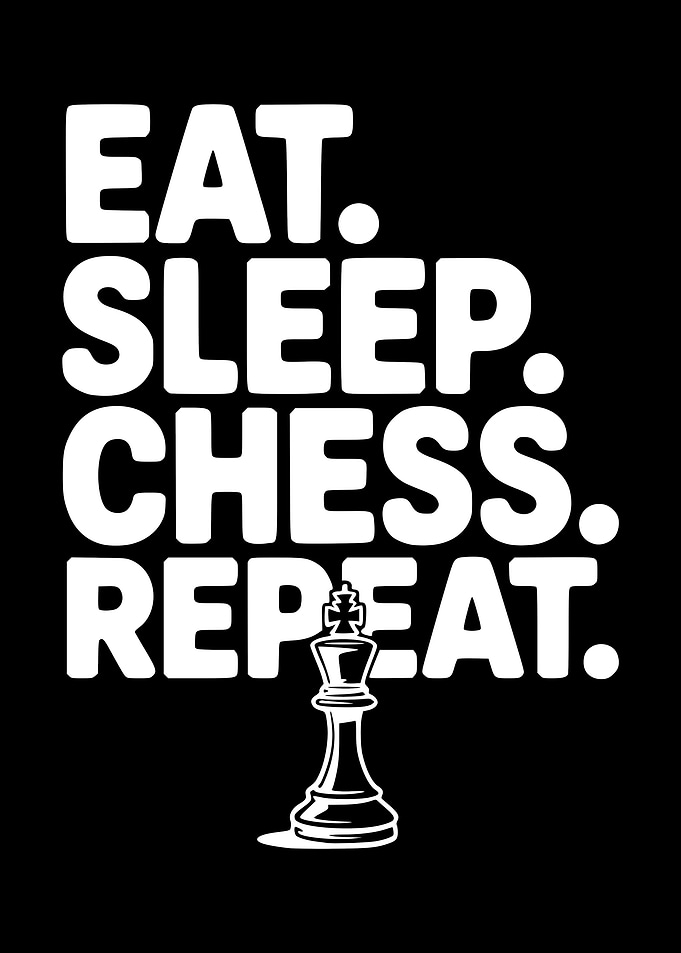 Eat Sleep Chess Repeat King