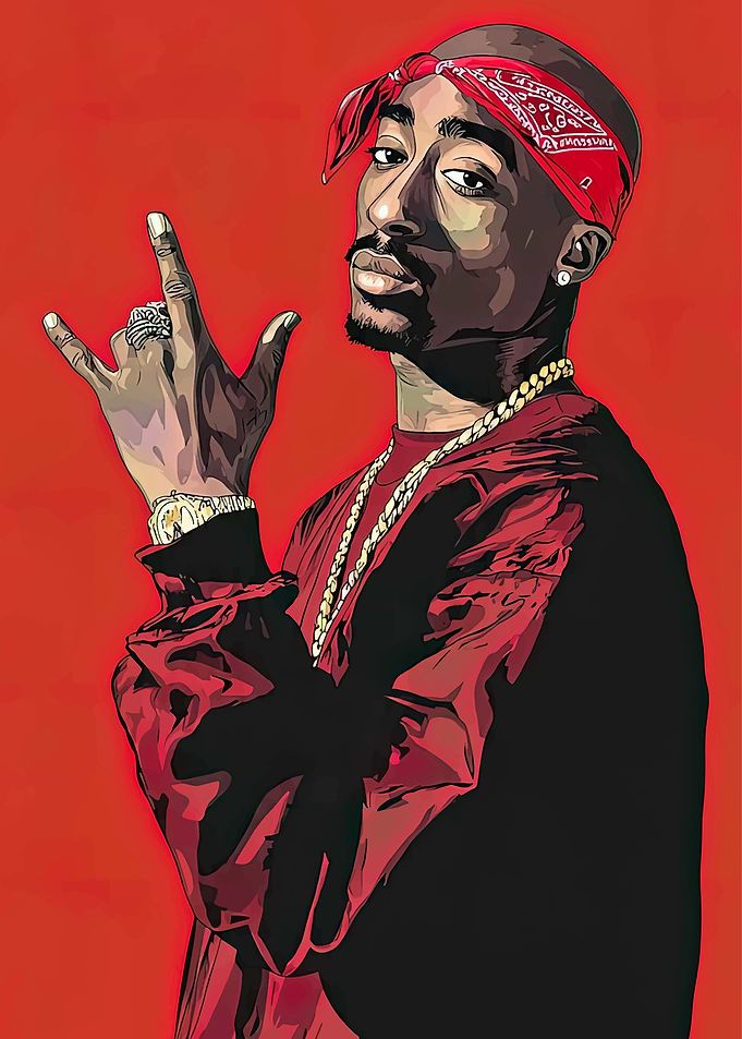 Tupac Shakur Pop Art Portrait